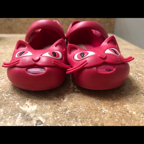 Mini Melissa Pink Cats Size 6 EUC - Picture 4 of 8
